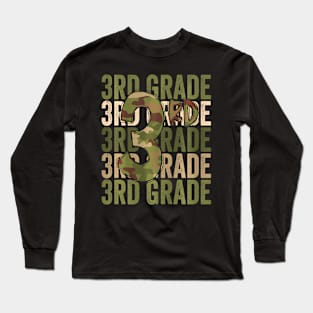 Team 3rd Grade Squad Back To School Teacher Kids Boys Long Sleeve T-Shirt